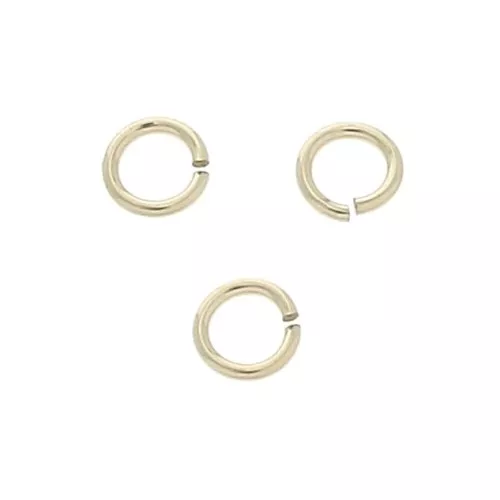 Anillas abiertas  3 x 0.5  mm de Gold filled x10