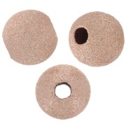 Bolas diamantadas 5 mm de Rosa Gold filled x5