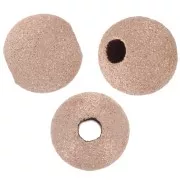 Bolas diamantadas 5 mm de Rosa Gold filled x5