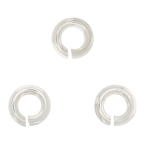 Anillas abiertas 3x0.8 mm de Plata 925 x50