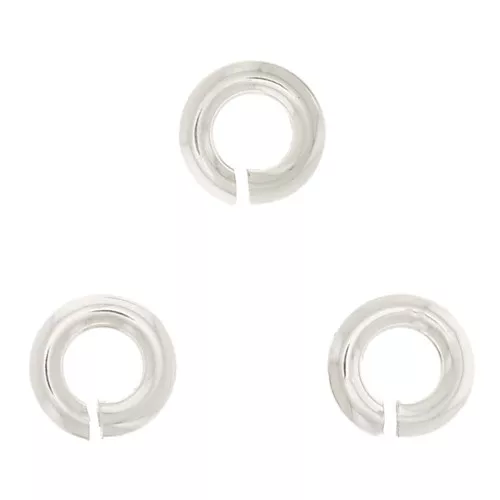 Anillas abiertas 3x0.8 mm de Plata 925 x50