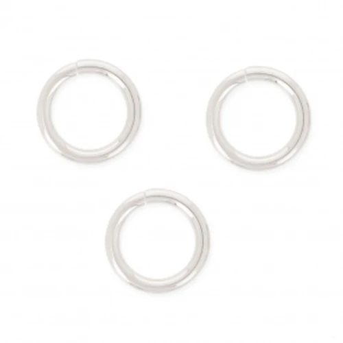 Anillas abiertas 6x0.75 mm de Plata 925 x10