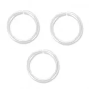 Anillas abiertas 10x1 mm de Plata 925 x5