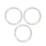 Anillas abiertas 8x1 mm de Plata 925 x5