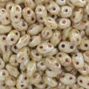 MiniDuo 2x4 mm Ivory Ceramic Look x10g