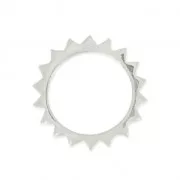 Colgante Entrepieza sol 10x8mm de Plata 925 x1