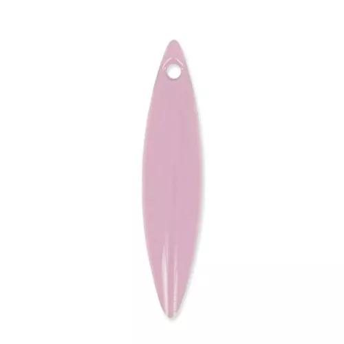 Navettes de metal y resina epoxi 25x5.5 mm Rosa x 10