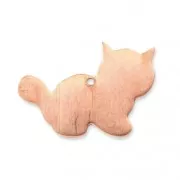 Colgante gato para polvo para esmaltar Efco 33x23 mm de cobre x1