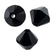Jet - Toupies en cristal PureCrystal 5328 6 mm Jet x20 Toupies en cristal PureCrystal 5328 6 mm Jet x20