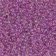 Rocalla Miyuki 15/0 264 - Raspberry Lined Crystal AB