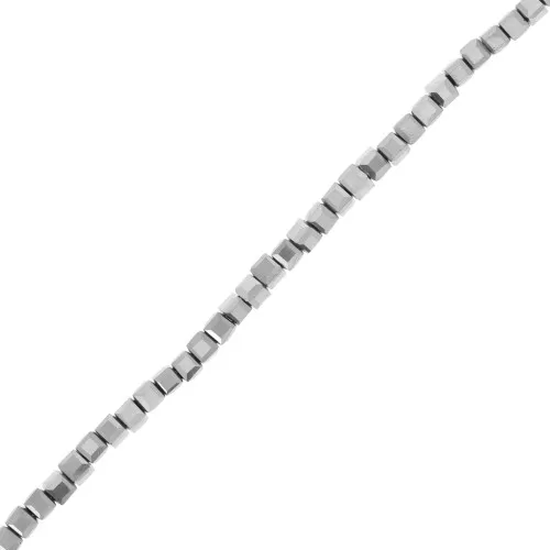Cubos de vidrio 2,5 mm - Plateado x41cm