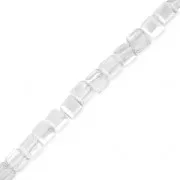 Cubos de cristal de 3 mm Plateado x25 cm