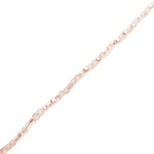 Cubos de cristal de 3 mm - Crystal Gold Bronze Luster x 48 cm