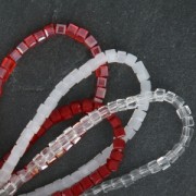 Cubos de cristal de 3 mm - Crystal Gold Bronze Luster x 48 cm
