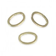 Anillas abiertas ovaladas 3.5x2.5x0.4 mm bronce x50|raw }}