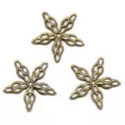 Estrellas filigrana 17 mm bronce x5