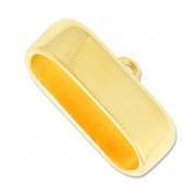 Terminal de metal para cordónes 10 mm Dorado con oro fino x1|raw }}