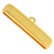 Terminal de metal para cordón 30x2 mm Dorado con oro fino|raw }}