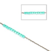 Cadena fina para Miyuki Delica 11/0 malla Forzada 0.8 mm bronce x1m|raw }}