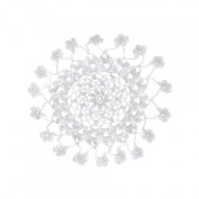 Tapete de encaje de ganchillo flor 20 cm Blanco x1|raw }}