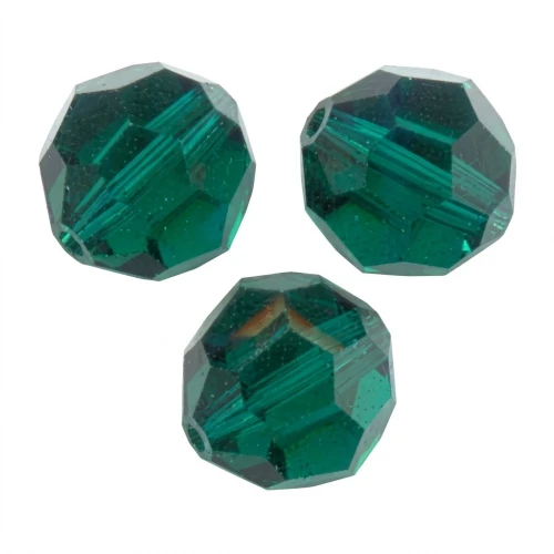 Cuentas redondas PureCrystal 5000 4 mm - Esmeralda x20