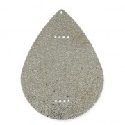 Entrepieza gota de metal diamantado para Miyuki Delica 40 mm rodiado x1