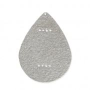 Entrepieza gota de metal diamantado para Miyuki Delica 30 mm rodiado x1