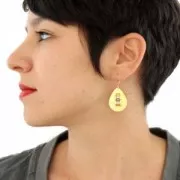 Entrepieza gota de metal diamantado para Miyuki Delica 30 mm dorado x1