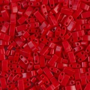 Miyuki Half Tila Beads 5x2.3x1.9 mm HTL-408 - Opaque Red x10g