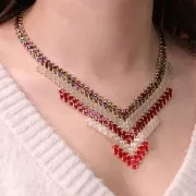 Miyuki Half Tila Beads 5x2.3x1.9 mm HTL-408 - Opaque Red x10g