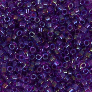 Miyuki Delica 11/0 DB1755 - Fucsia Lined Aqua AB x8g