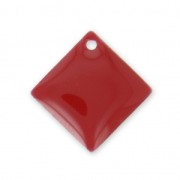 Strass de metal y resina epoxi 16x16 mm - Rojo oscuro x8|raw }}