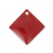 Strass de metal y resina epoxi 16x16 mm - Rojo oscuro x8