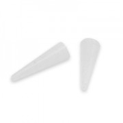 Puntas de recambio de nailon para pinzas redondas - Blanco x2