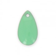 Dijes gotas de metal y resina epoxi 14x8 mm Mint x 8|raw }}