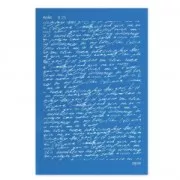 Silk Screen Moiko para Arcilla polimérica 74x105 mm - Diseño Escritura 8.25