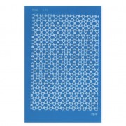 Silk Screen Moiko para Arcilla polimérica 74x105 mm - Diseño Estrella 6.18