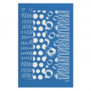 Silk Screen Moiko para Arcilla polimérica 74x105 mm - Diseño Curva 8.22|raw }}