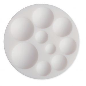 Mini molde de silicona para arcilla polimérica y arcilla de metal Cabuchones redondos