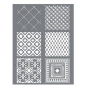 Silk Screen Graine Créative para Arcilla Polimérica 114x153mm- Motivo Azulejo|raw }}