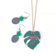 Silk Screen Graine Créative para Arcilla Polimérica 114x153mm- Motivo Tropical