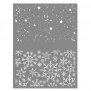 Silk Screen Graine Créative para Arcilla Polimérica 114x153mm- Motivo Navidad