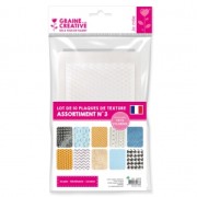 Surtido de 10 placas de textura 200x135 mm - Geométrico|raw }}