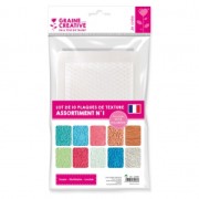 Surtido de 10 placas de textura 200x135 mm - Natura|raw }}