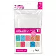 Surtido de 10 placas de textura 200x135 mm - Natura