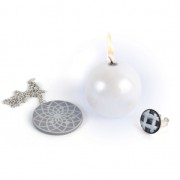 Polvo - Efecto metálico - plateado x 8g