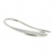 Ganchos para pendientes decorados 20 mm plateado antiguo x2