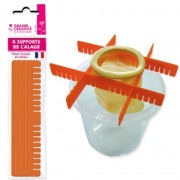 4 soportes/bases para molde latex|raw }}