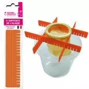 4 soportes/bases para molde latex