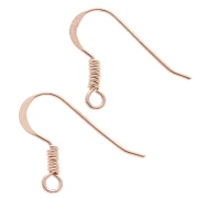 Pendientes 17 mm - Plateado 925 oro rosa x2